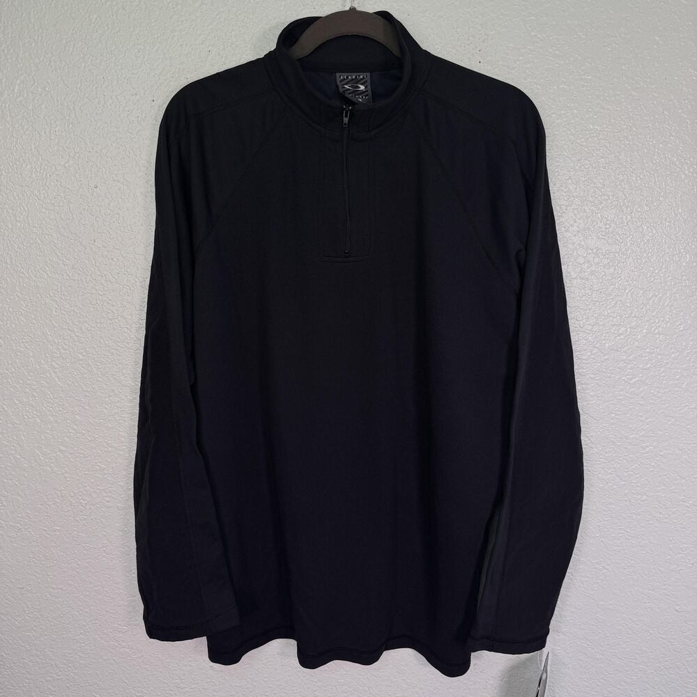 Vintage Oakley Software Pullover Mens XL Sport Jersey Quarter Zip Sweatshirt NEW